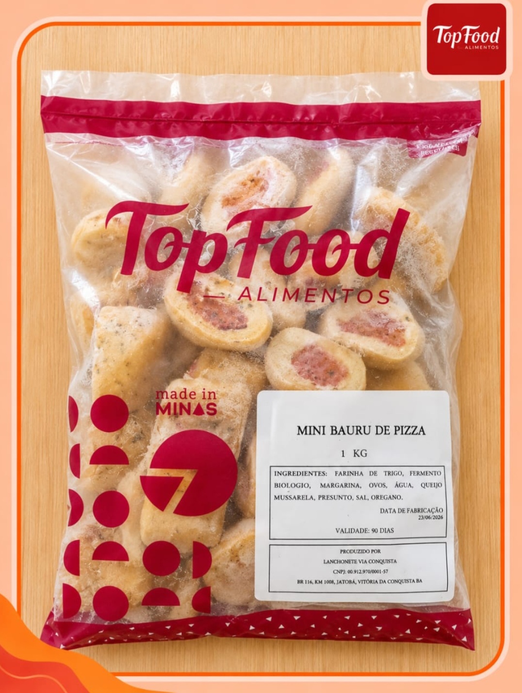 Mini Baurú PIZZA
