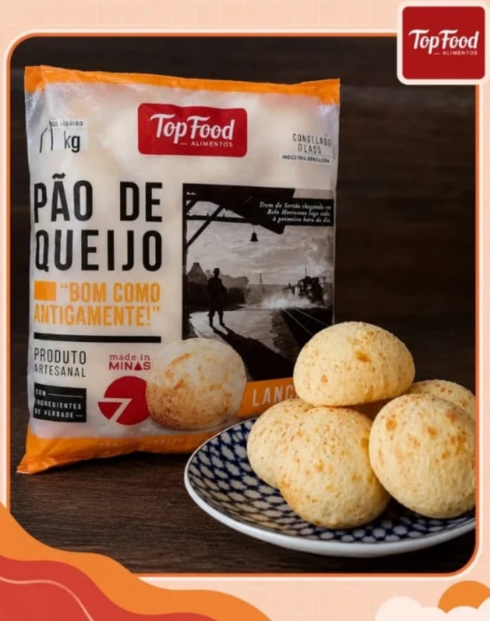 Pão de queijo LANCHE 1kg