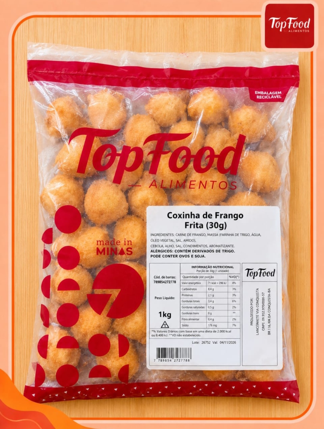 Mini Coxinha de Frango